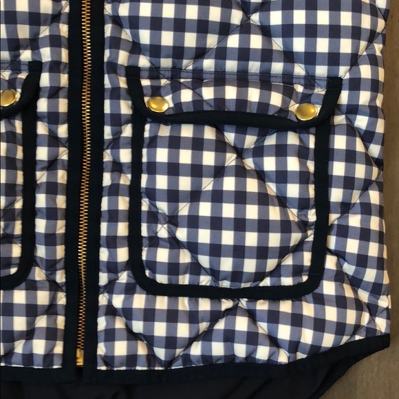 NWOT J. Crew Gingham Excursion Vest - Picture 3 of 11
